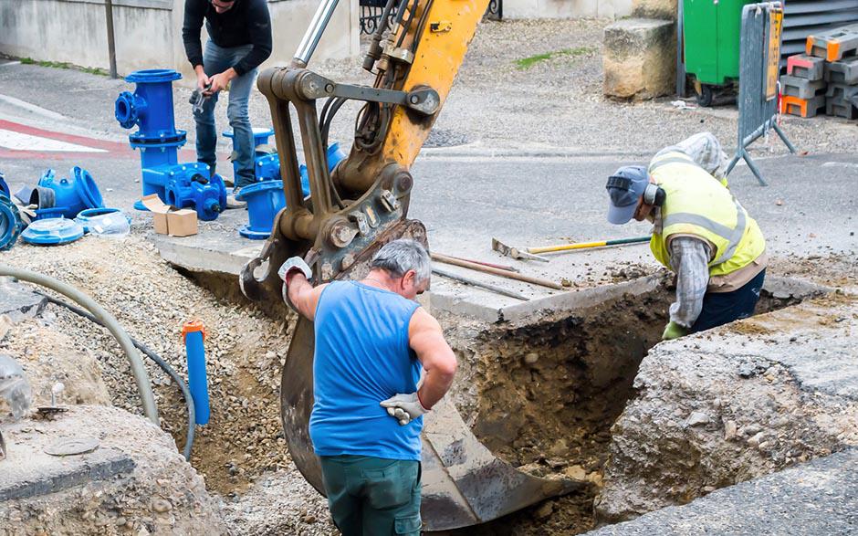 travaux assainissement Montsoult
